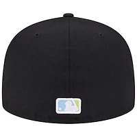 Casquette ajustée 59FIFTY Black Chicago White Sox New Era pour homme