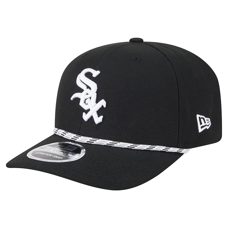 Casquette extensible à boutons-pression multi-cordes 9SEVENTY Chicago White Sox de New Era pour homme