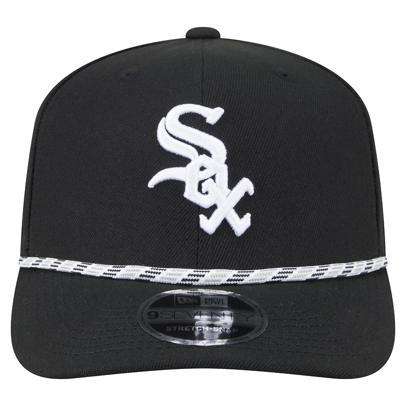 Casquette extensible à boutons-pression multi-cordes 9SEVENTY Chicago White Sox de New Era pour homme
