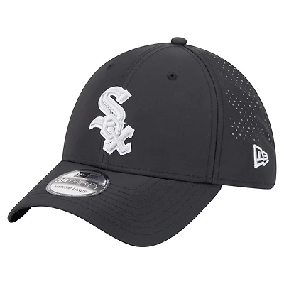 Casquette New Era 39THIRTY Flex noire des Chicago White Sox pour homme