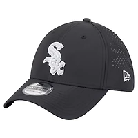 Casquette New Era 39THIRTY Flex noire des Chicago White Sox pour homme