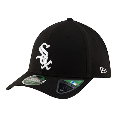 Casquette New Era noire pour homme, réplique du modèle 39THIRTY M-Crown Flex des Chicago White Sox