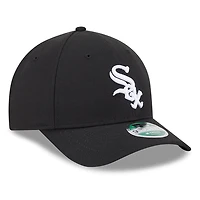 Casquette ajustable New Era noire pour homme Chicago White Sox Player Replica 9FORTY