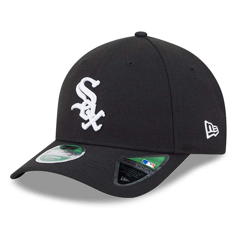 Men's New Era Black Chicago White Sox Player Replica 9FORTY Adjustable Hat