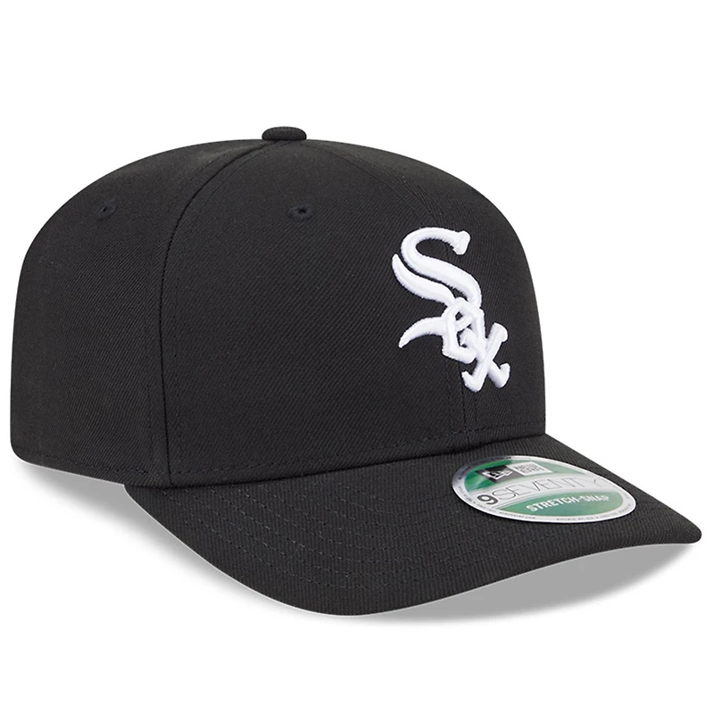 Men's New Era Black Chicago White Sox Player Replica 9SEVENTY Adjustable Hat