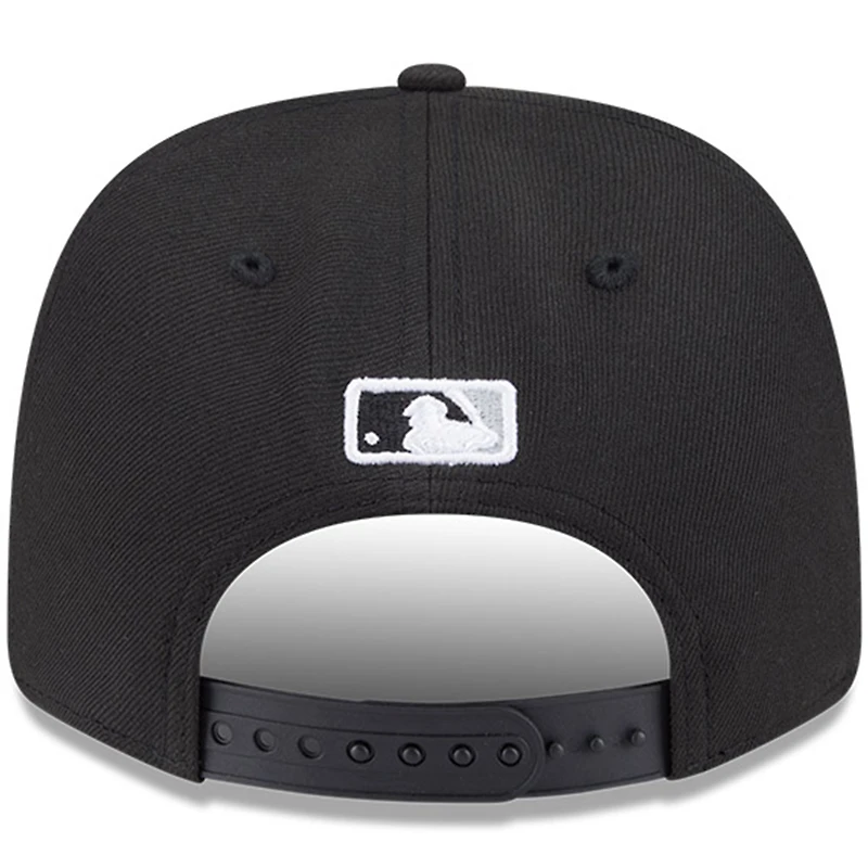 Men's New Era Black Chicago White Sox Player Replica 9SEVENTY Adjustable Hat