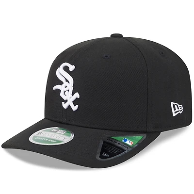 Casquette ajustable New Era noire pour homme Chicago White Sox Player Replica 9SEVENTY