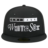 Men's New Era Black Chicago White Sox Ransom 59FIFTY Fitted Hat