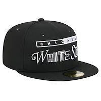 Men's New Era Black Chicago White Sox Ransom 59FIFTY Fitted Hat