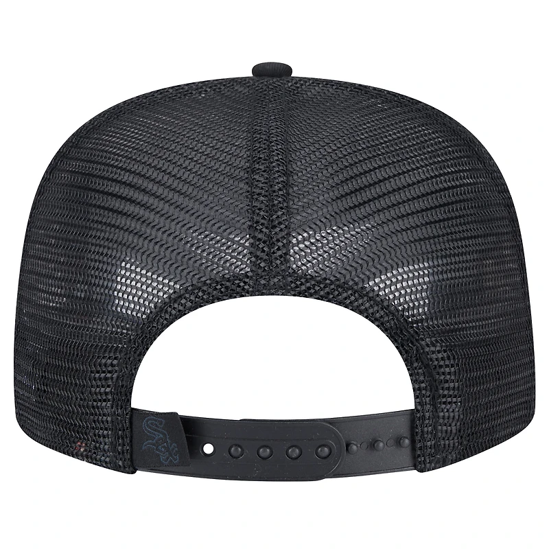 Casquette Snapback A-Frame Trucker Score Check 9FIFTY Chicago White Sox pour homme New Era noire