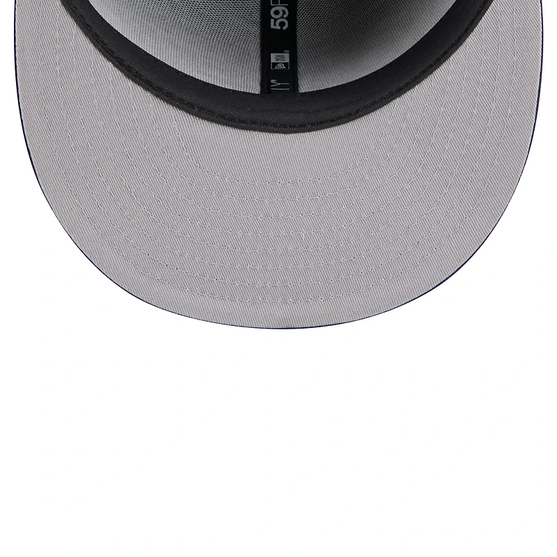 Casquette ajustée 59FIFTY Chicago White Sox Shadow Stitch noire New Era pour homme