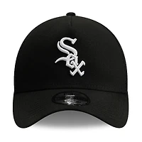Casquette trucker New Era noire pour homme, logo Chicago White Sox, style A-Frame