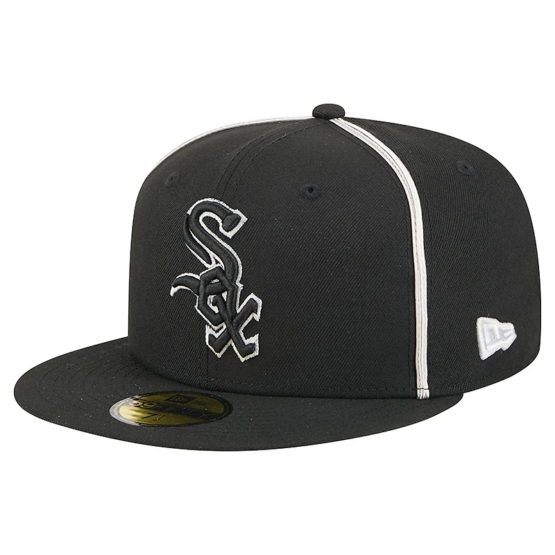 Casquette ajustée 59FIFTY noire des Chicago White Sox pour homme New Era