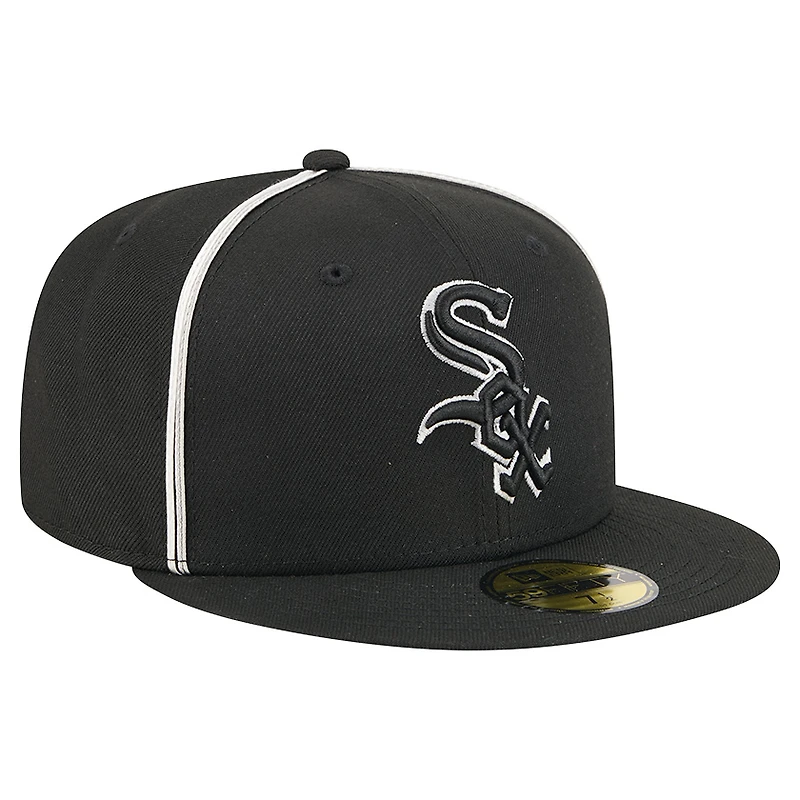 Casquette ajustée 59FIFTY noire des Chicago White Sox pour homme New Era
