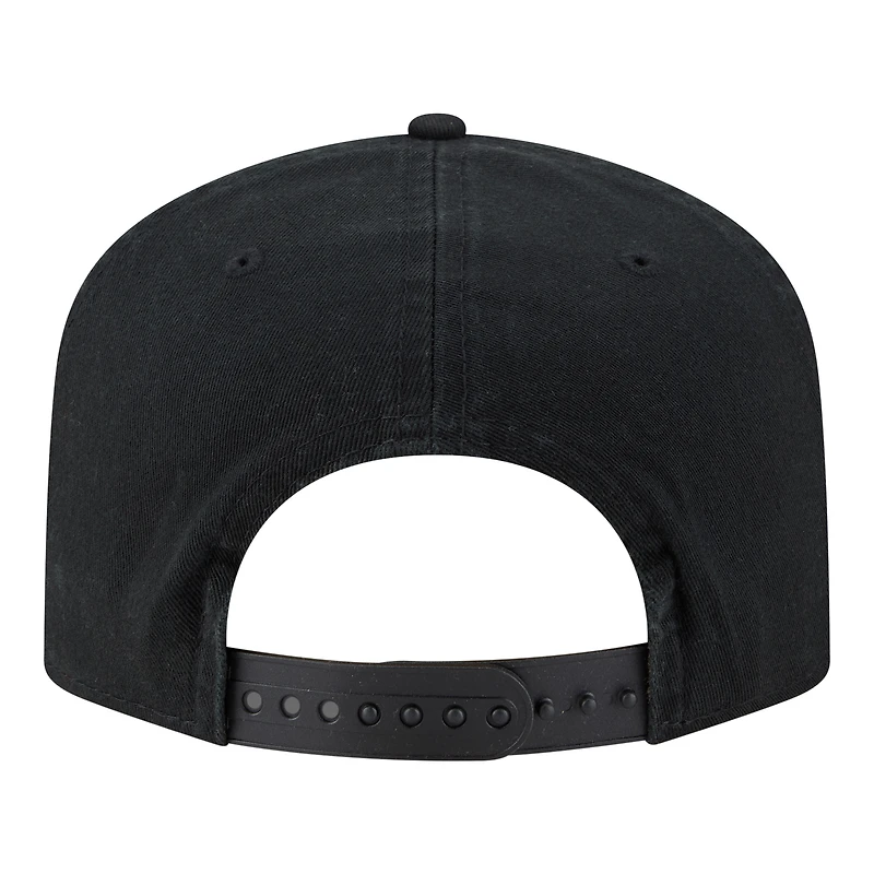 Men's New Era Black Chicago White Sox Stacked 19TWENTY Adjustable Hat