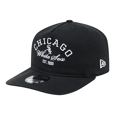 Men's New Era Black Chicago White Sox Stacked 19TWENTY Adjustable Hat