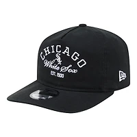 Men's New Era Black Chicago White Sox Stacked 19TWENTY Adjustable Hat