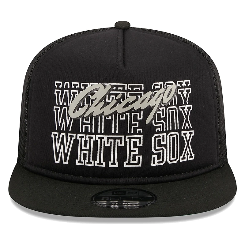 Casquette Snapback 9FIFTY Snapback Chicago White Sox Street Team A-Frame Trucker New Era pour hommes