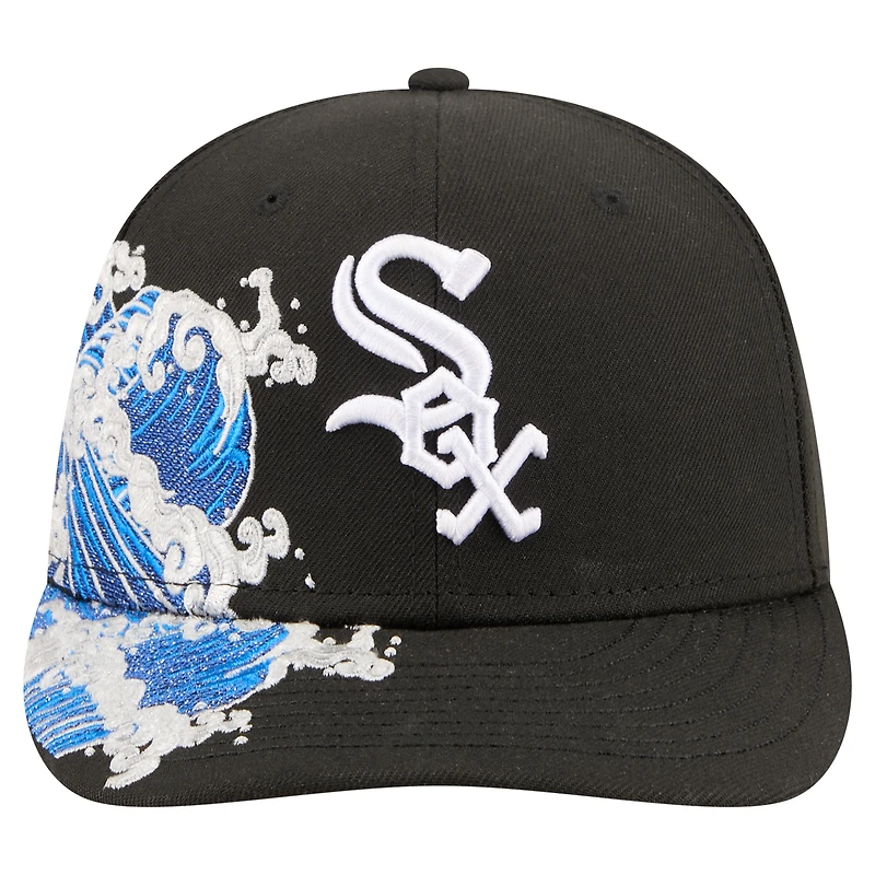 Men's New Era Black Chicago White Sox Surf 59FIFTY Fitted Hat