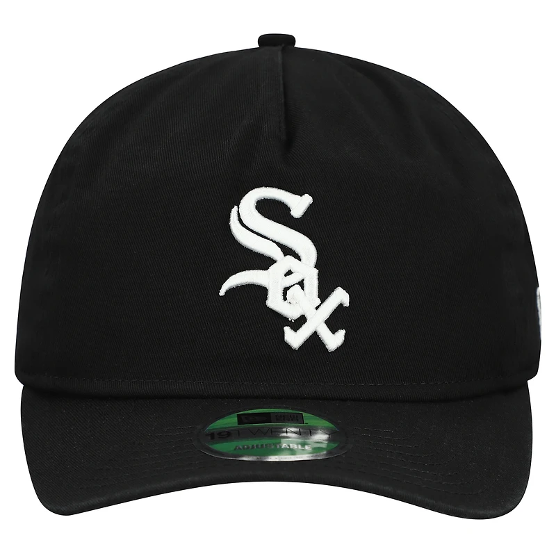 Men's New Era  Black Chicago White Sox Team 19TWENTY Adjustable Hat