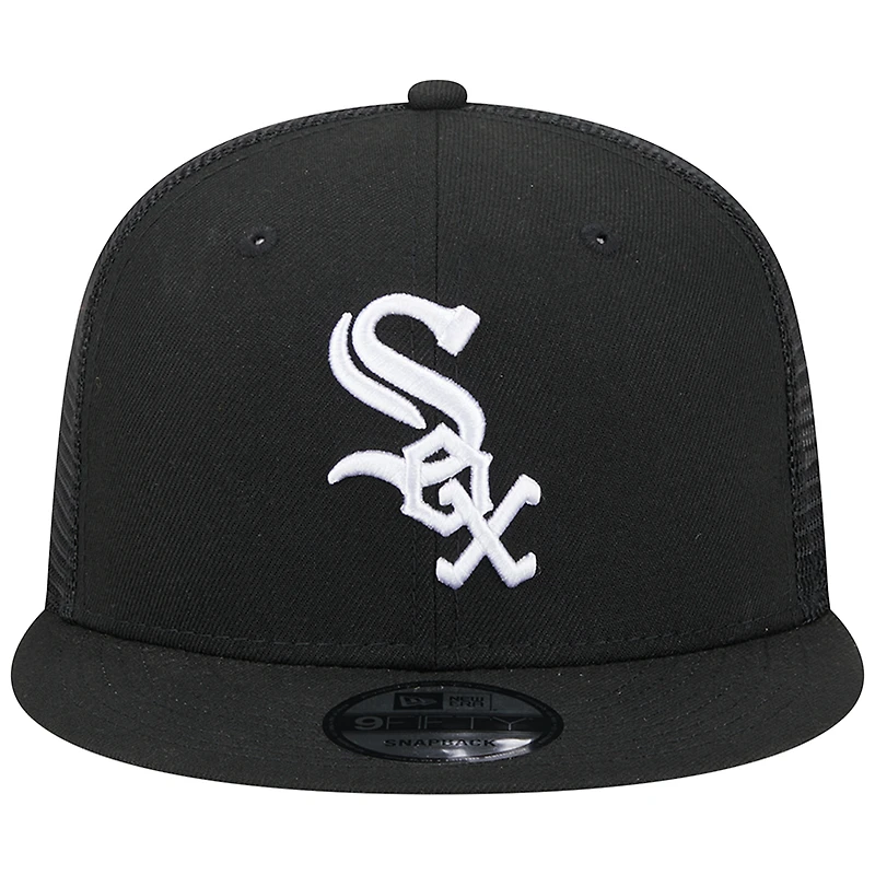 Casquette New Era Chicago White Sox Cooperstown Collection Team Color Trucker 9FIFTY Snapback pour homme