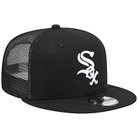 Men's New Era Navy Chicago White Sox Cooperstown Collection Team Color Trucker 9FIFTY Snapback Hat