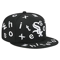 Men's New Era Black Chicago White Sox Team Confetti 59FIFTY Fitted Hat