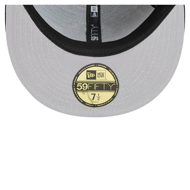 Men's New Era Black Chicago White Sox Team Confetti 59FIFTY Fitted Hat
