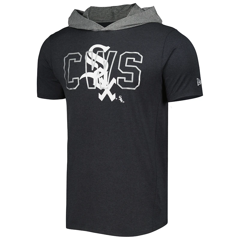 T-shirt à capuche noir Chicago White Sox Team New Era pour homme