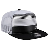 Men's New Era Black Chicago White Sox Team Horizon 9FIFTY A-Frame Trucker Snapback Hat
