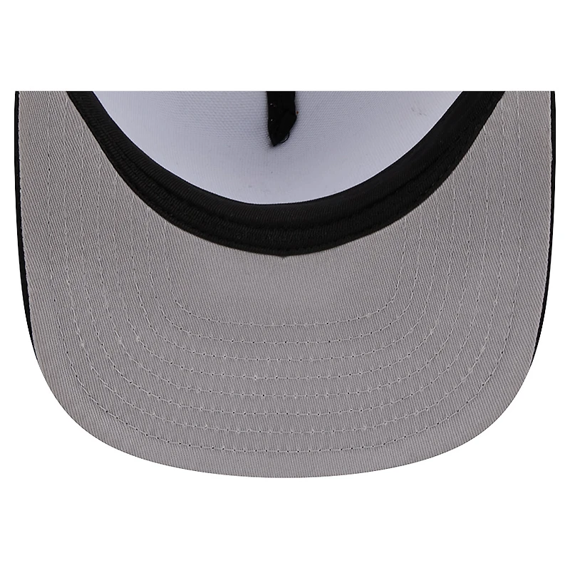 Men's New Era Black Chicago White Sox Team Horizon 9FIFTY A-Frame Trucker Snapback Hat