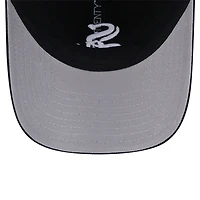 Men's New Era Black Chicago White Sox Team Slick Trucker 9TWENTY Adjustable Hat