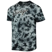 T-shirt tie-dye noir New Era pour homme, aux couleurs des Chicago White Sox.