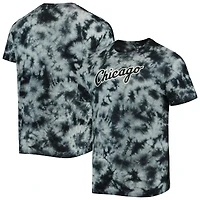 T-shirt tie-dye noir New Era pour homme, aux couleurs des Chicago White Sox.