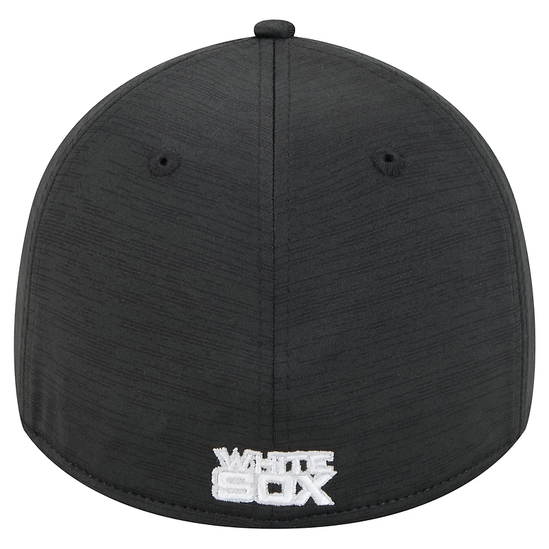 Men's New Era Black Chicago White Sox Tech 39THIRTY Flex Hat