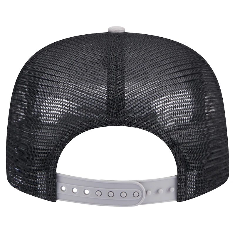 Men's New Era Black Chicago White Sox Throwback Meshback Golfer Hat