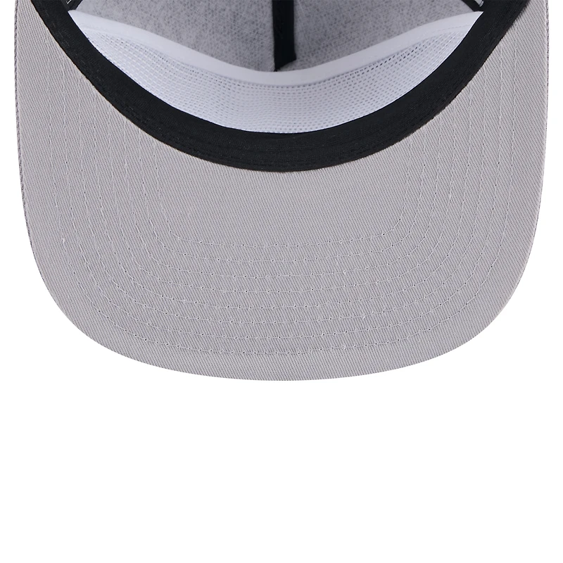 Men's New Era Black Chicago White Sox Throwback Meshback Golfer Hat