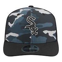 Men's New Era Black Chicago White Sox Tonal Camo 9SEVENTY Stretch-Snap Hat