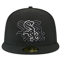 Men's New Era Black Chicago White Sox Tri-Hit 59FIFTY Fitted Hat