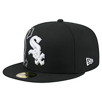 Casquette ajustée 59FIFTY noire des Chicago White Sox pour homme de New Era