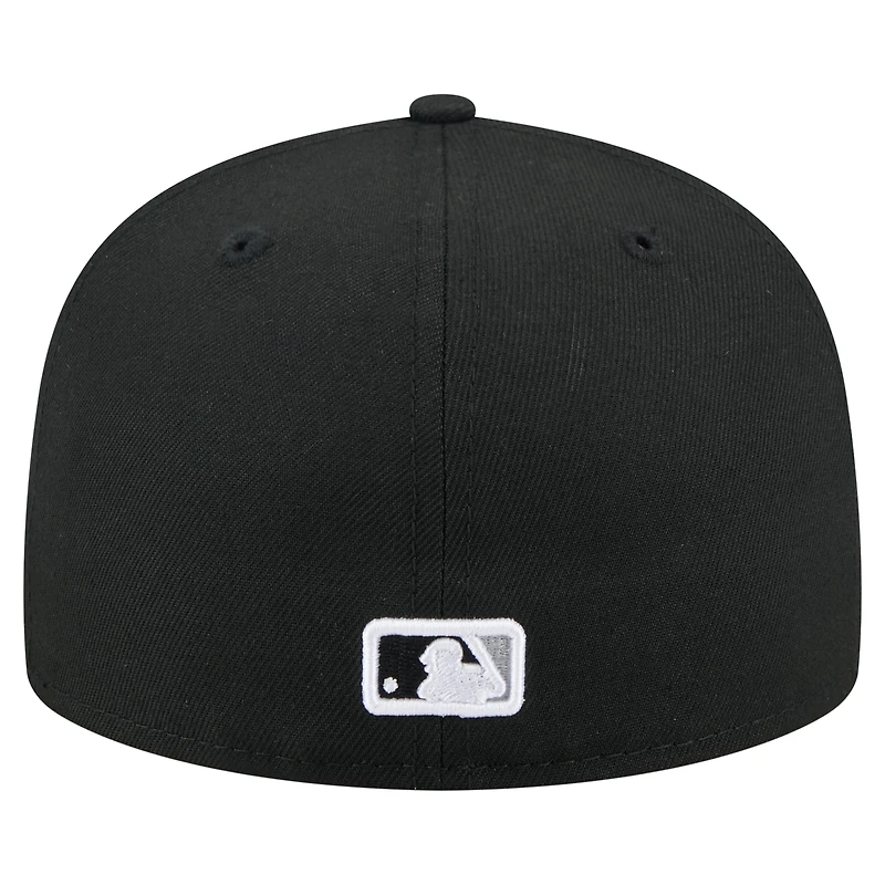 Casquette ajustée 59FIFTY noire des Chicago White Sox pour homme de New Era