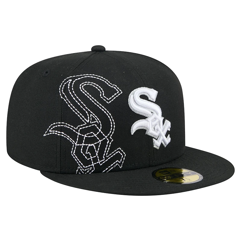 Casquette ajustée 59FIFTY noire des Chicago White Sox pour homme de New Era