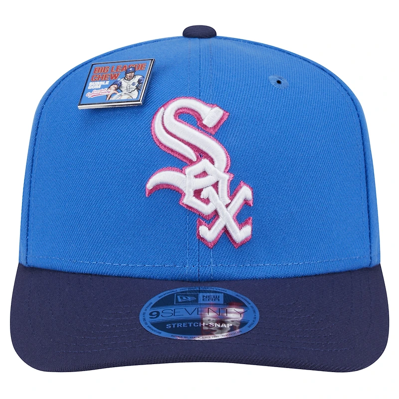 Men's New Era Blue/Navy Chicago White Sox 2024 Big League Chew Flavor Pack 9SEVENTY Adjustable Hat