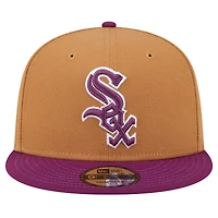 Men's New Era Brown/Purple Chicago White Sox Color Pack Two-Tone 9FIFTY Snapback Hat