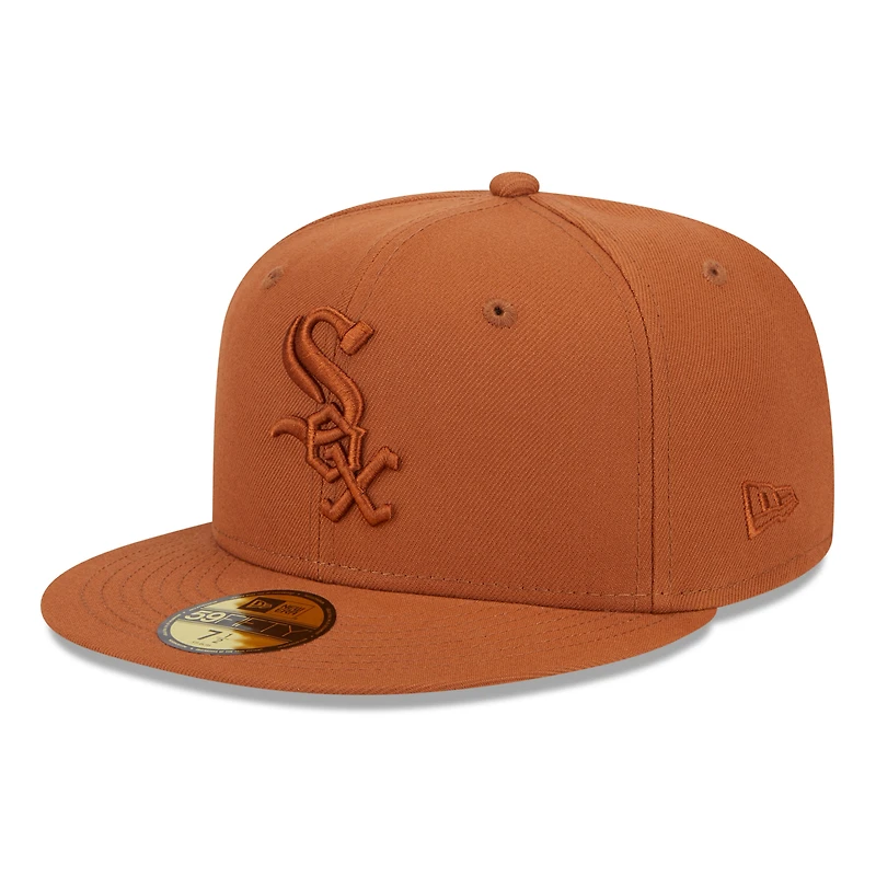 Casquette ajustée 59FIFTY marron New Era pour hommes des Chicago White Sox Spring Color