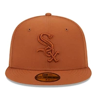 Casquette ajustée 59FIFTY marron New Era pour hommes des Chicago White Sox Spring Color