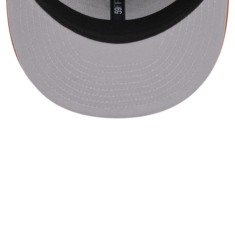 Casquette ajustée 59FIFTY marron New Era pour hommes des Chicago White Sox Spring Color