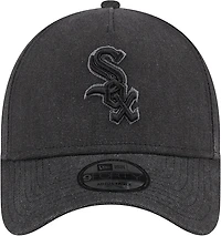 Men's New Era Charcoal Chicago White Sox Logo Essentials 9FORTY A-Frame Adjustable Hat