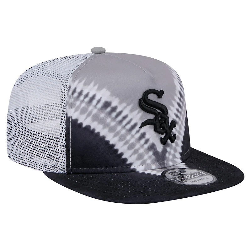 Men's New Era Chicago White Sox Tie-Dye Golfer Trucker Adjustable Hat
