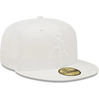 Casquette ajustée 59FIFTY Chicago White Sox New Era pour homme, blanc sur